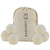 Wool Dryer Balls, 6 Pack - Natural Fabric Softener for Laundry, 100% Organic, Reusable for 1000+ Loads, Anti-Static, Reduces Drying Time, Baby Safe