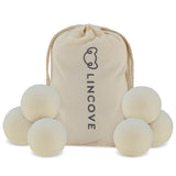 Wool Dryer Balls, 6 Pack - Natural Fabric Softener for Laundry, 100% Organic, Reusable for 1000+ Loads, Anti-Static, Reduces Drying Time, Baby Safe