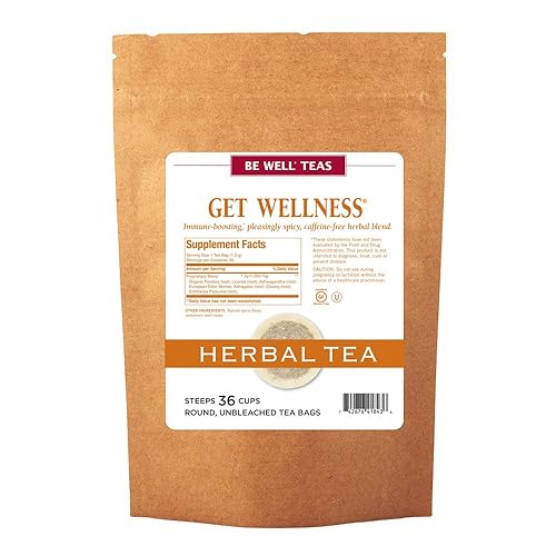 The Republic of Tea Be Well Teas No. 11, Get Wellness Herbal Tea For Immunity, Refill Pack of 36 Tea Bags