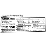 Brown Sweet Rice Sweet Sticky Rice Glutinous Short Grain Brown Rice in Fibers and Minerals ???? 2lb