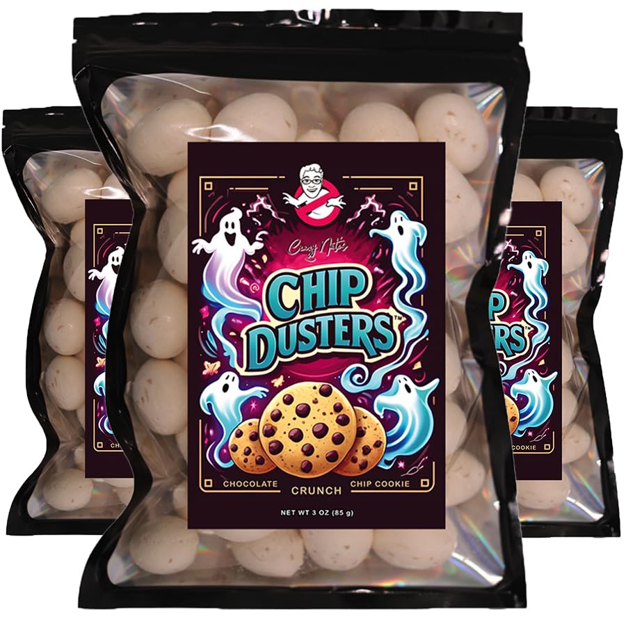 Crazy Nate's Adventure Taffy - Freeze-Dried Candy Collection (3 Pack, Chocolate Chip)