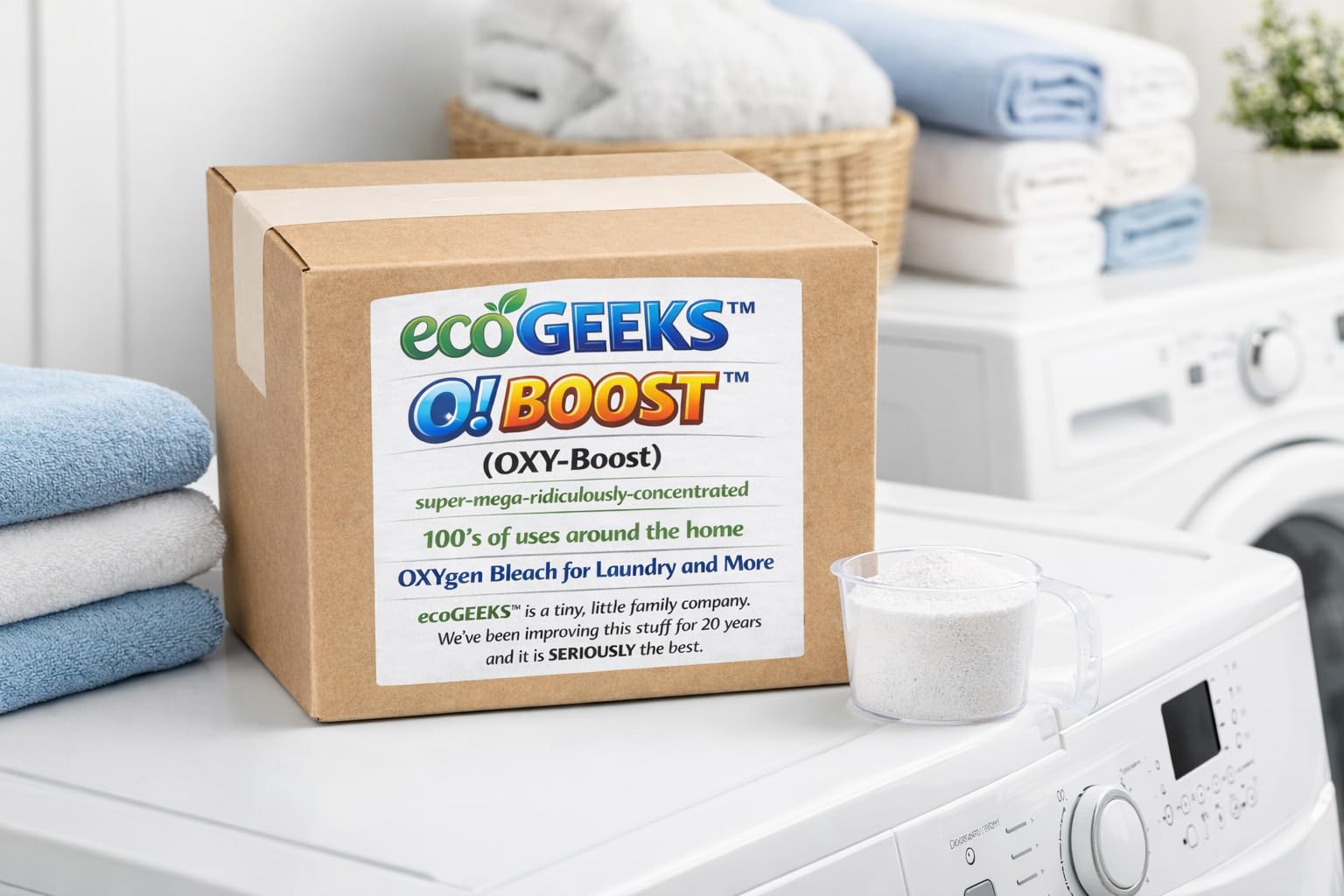 ecoGEEKS O! Boost (OXY-Boost) Multi-Purpose Oxygen Bleach Cleaner 10 LBS Bulk