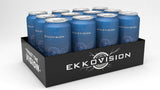 Ekkovision Energy Drink, Blue Razz, Caffeine Free, 16 Fl Oz, 12 Pack