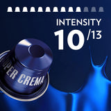 Lavazza Super Crema Aluminum Capsules Compatible with Nespresso* Original Machines, Medium Roast, Arabica and Robusta Blend (10 Capsules)