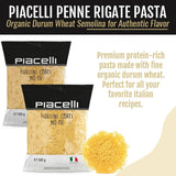 Piacelli Short fidelini pasta - Protein Pasta Made from Fine Durum Wheat Semolina for Rich Flavor - Enjoy Organic Noodles in Your Favorite Recipes
