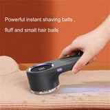 LED Digital Fabric Razor - 6 - Blades, C-Type Quick Charge for Easy Lint Removal