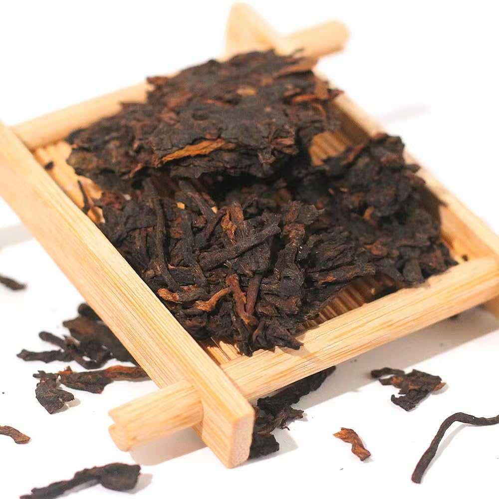 LWXLJMJZC?Ripe Puerh Tea Cake -150?Cups) Shu Puer Tea - Aged Fermented Cook Pu erh -Black Pu'erh -Chinese Pu er Cake - 357g/12.6oz