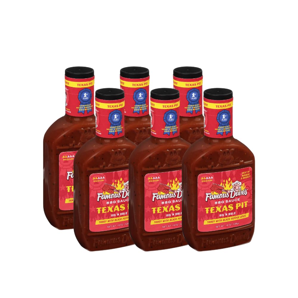 Famous Dave's - 6 pck, Texas Pit BBQ Sauce (114 oz.)