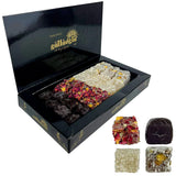 Güllüoglu Gourmet Delight Series: Sultan’s Confections Assorted Turkish Delight, 8.8oz - 250gr (Pack of 1), Chocolate-Pistachio-Bergamot-Orange-Rose