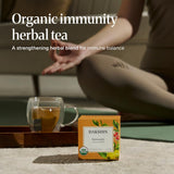 DAKSHIN Organic Immunity Tea Bags | Ashwagandha, Amalaki, Echinacea, Tulsi & Guduchi | Ayurvedic Daily Wellness Tea | Caffeine-Free | USDA Organic |