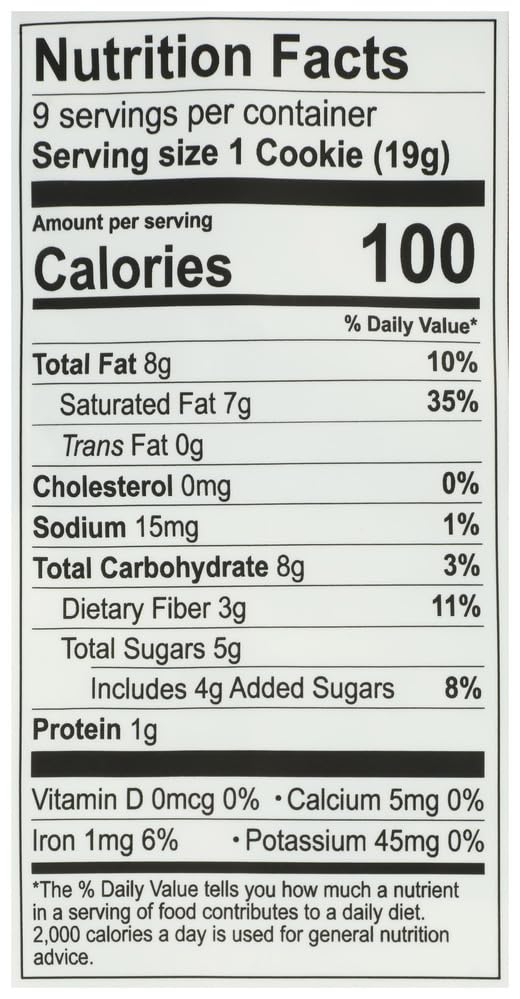 Emmys Organic Dark Cacao Coconut Cookies, 6 OZ