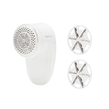 Amazon Basics Battery Operated Fabric Shaver for Clothes, Remove Pilling, Lint and Fuzz Removal, 6-Leaf Blades with Safety Lock, Portable, Includes 2