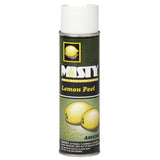 Misty Air Freshening Deodorizing Spray - Lemon Peel - 10 oz (Case of 12) - 1001842 - Premium Odor Neutralizer for Smoke, Organic Decay, and Other