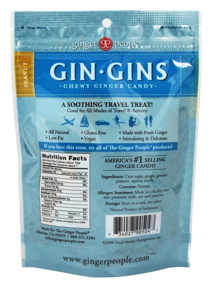 Ginger People Ginger Chew Peanut Bag