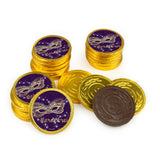 80ct Mardi Gras Candy Chocolate Coins Party Favors - Golden Elegance