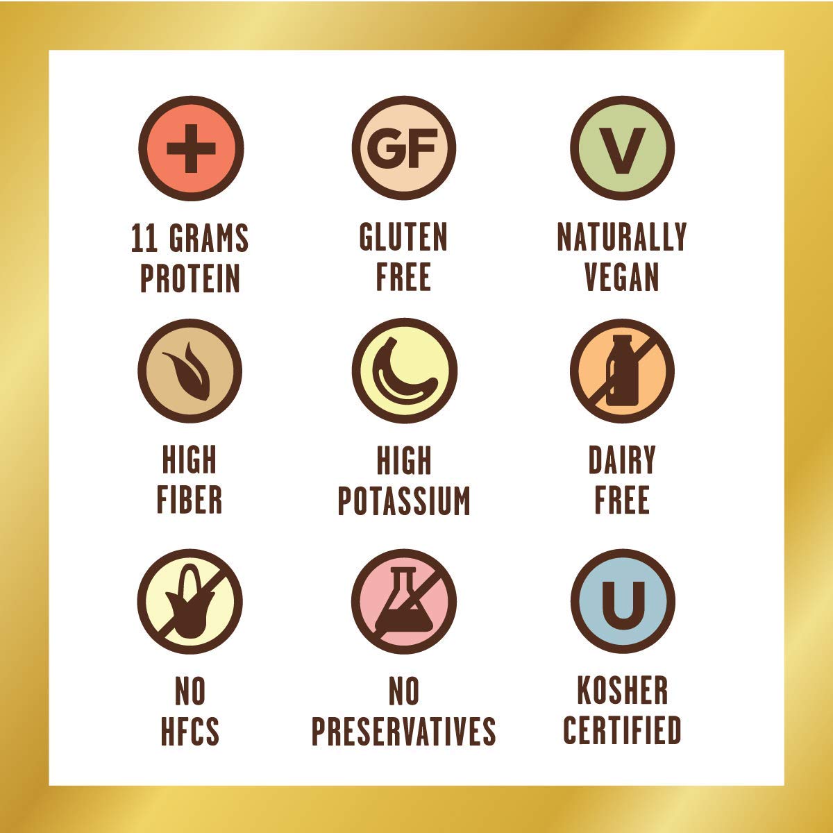 Snack Bars by Grab The Gold - Organic, Gluten Free, Vegan, Kosher, & Dairy Free - 11g of Protein - Chocolate Peanut Butter (4 Count)