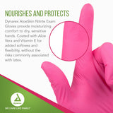 Dynarex Aloeskin Nitrile Gloves with Aloe, Powder Free - Small, 100 Gloves/10 Boxes, 1000 Count (Pack of 10)
