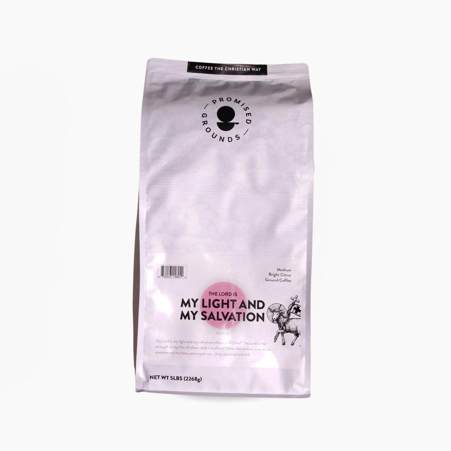 Psalm 27 | FIVE POUNDS | Single Origin Whole Bean Coffee 5 Lb | Medium Roast Christian Coffee | Missionary | Ethically and Organically Farmed |
