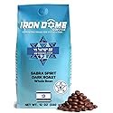 Iron Dome Coffee - Sabra Spirit Whole Bean Coffee, Dark Roast - Fresh Roasted Coffee Beans - Bold Rich Flavor - 12oz Bag - Inspired by the Heritage
