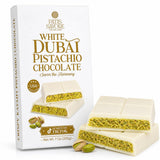 Dubai Chocolate White Bar 7 oz with Pistachio Filling & Kataifi