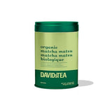 DAVIDsTEA Organic Matcha Matsu - All-Purpose Green Tea Matcha Powder - High Caffeine - 70g Iconic Tin - Smooth & Lively Perfect for Daily Rituals or