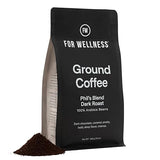 For Wellness Arabica Ground Coffee (12 oz, Dark Roast) - Pair With The Good Stuff to Supercharge Your Coffee