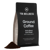 For Wellness Arabica Ground Coffee (12 oz, Dark Roast) - Pair With The Good Stuff to Supercharge Your Coffee
