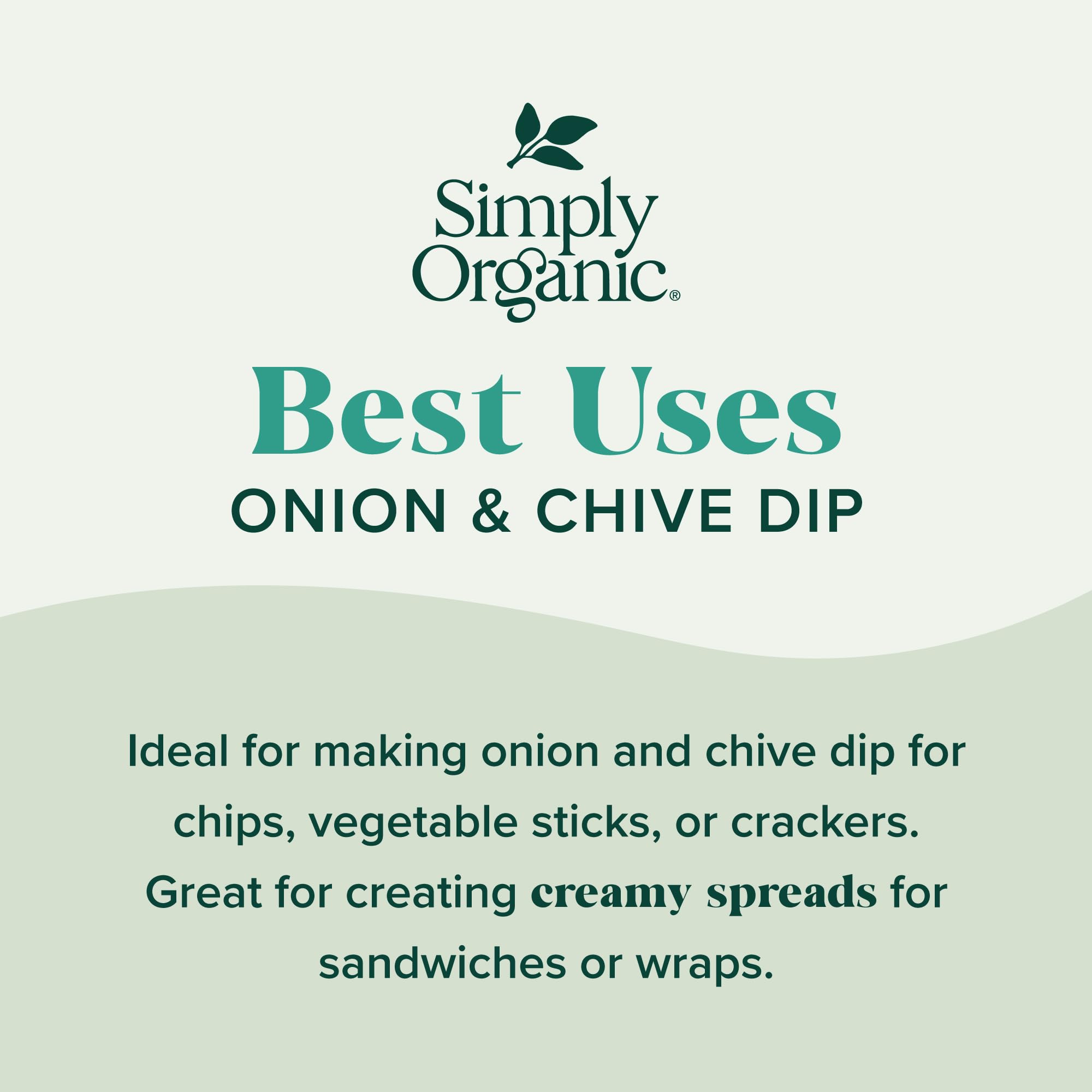 Simply Organic Onion & Chive Dip Mix, Certified Organic | 1 oz