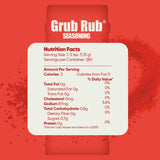 Grub Rub BBQ Blend - Award-Winning Seasoning Family Recipe For Smoking & Grilling Moist, Tender, Juicy Meats - Pork, Steak, Brisket, Seafood, Veggies