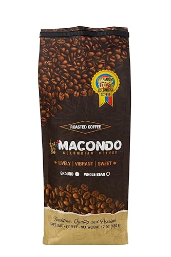 macondo colombian coffee, specialty coffee, 17 once, 100% Arabica