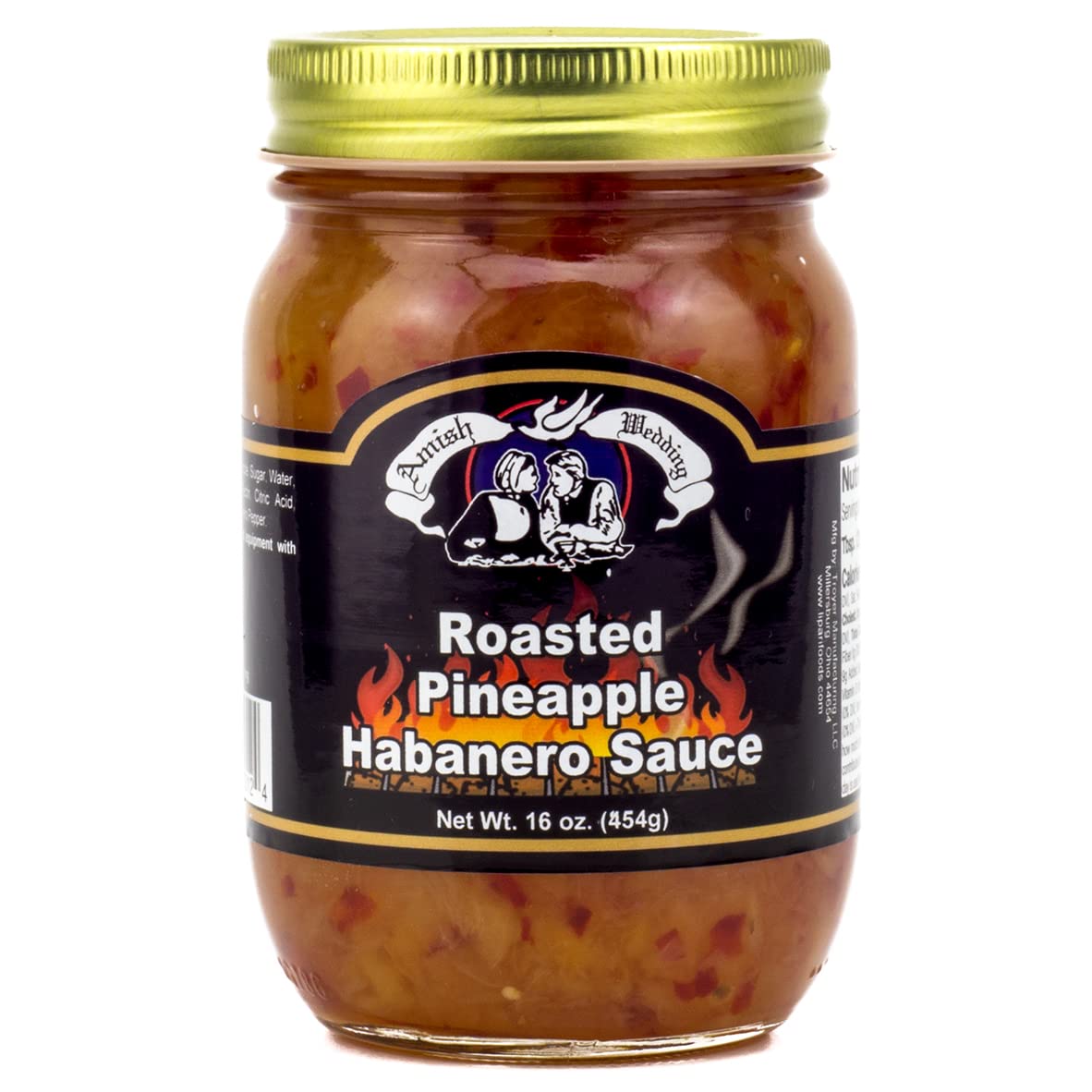 Amish Wedding Roasted Pineapple Habanero Sauce, 16 Ounce (Pack of 2)