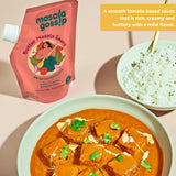 Masala Gossip Butter Masala Simmer Sauce 10 oz - Authentic Makhani Sauce with Real Butter and Tomato - Gluten-Free, Seed Oil Free, No Artificial