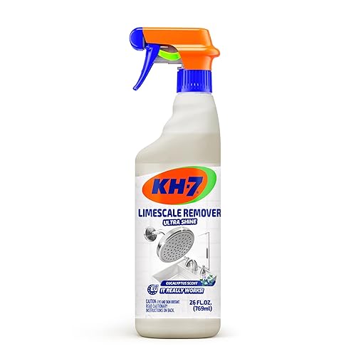 KH-7 Limescale Remover Spray - Removes & Prevents Limescale Build-Up | For Shower, Tiles, Sink & Fixtures | 26 oz