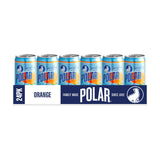 POLAR Dry Sparkling Soda Orange Flavor | Premium Cocktail Mixer Inspired by History | 24pk 7.5oz Cans