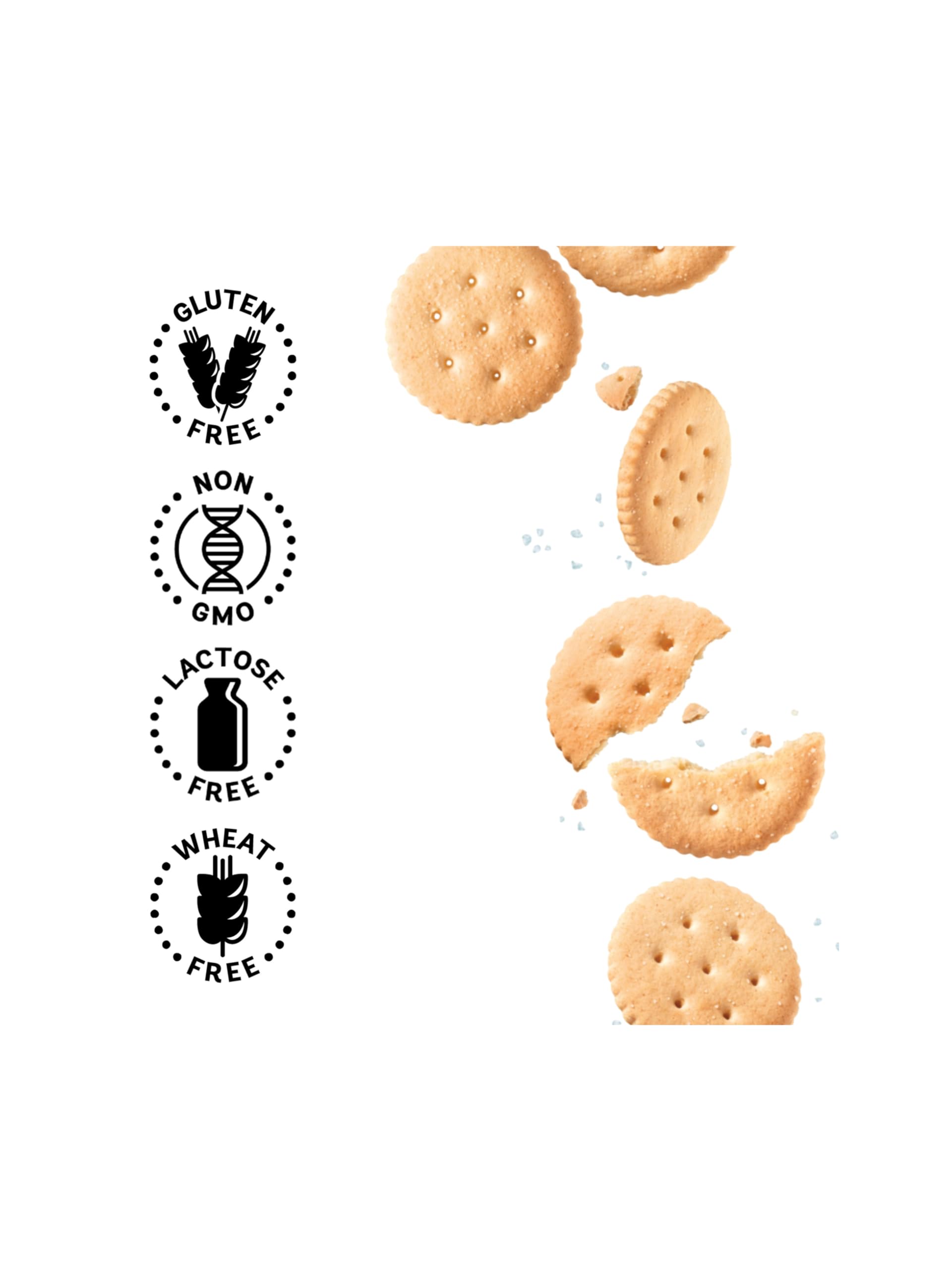 Entertainment Crackers, Gluten Free, 6.2 Oz (4 Pack), by Litezout