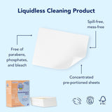 Brave Planet Laundry Cleaning Sheets | Fragrance-Free, Eco-Friendly, Hypoallergenic | Powerful Stain & Odor Remover, Cruelty-Free, Vegan, Zero-Waste