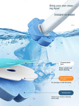 Disposable Toilet Brush with 24PCS Cleaner Refills, Bathroom Bowl Wand Holder Set for Sink Bathtub Wash Basin Mop Pool (Toilet Cleaning Kit)