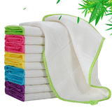 Arwllzz 10 Pack Dishcloths White Fiber Dish Cloths Towels Set 12" x 12" Kitchen Washable Wash Cleaning Cloths Absorbent Reusable Small Muslin Dish