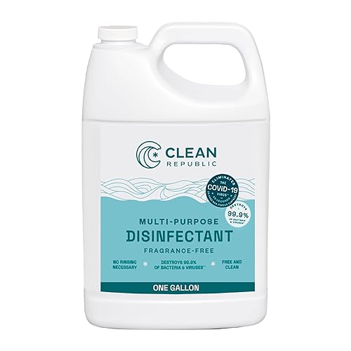 Clean Republic Multi-Purpose Disinfectant, Hypochlorous Acid Cleaner, 1 Gallon Bottle