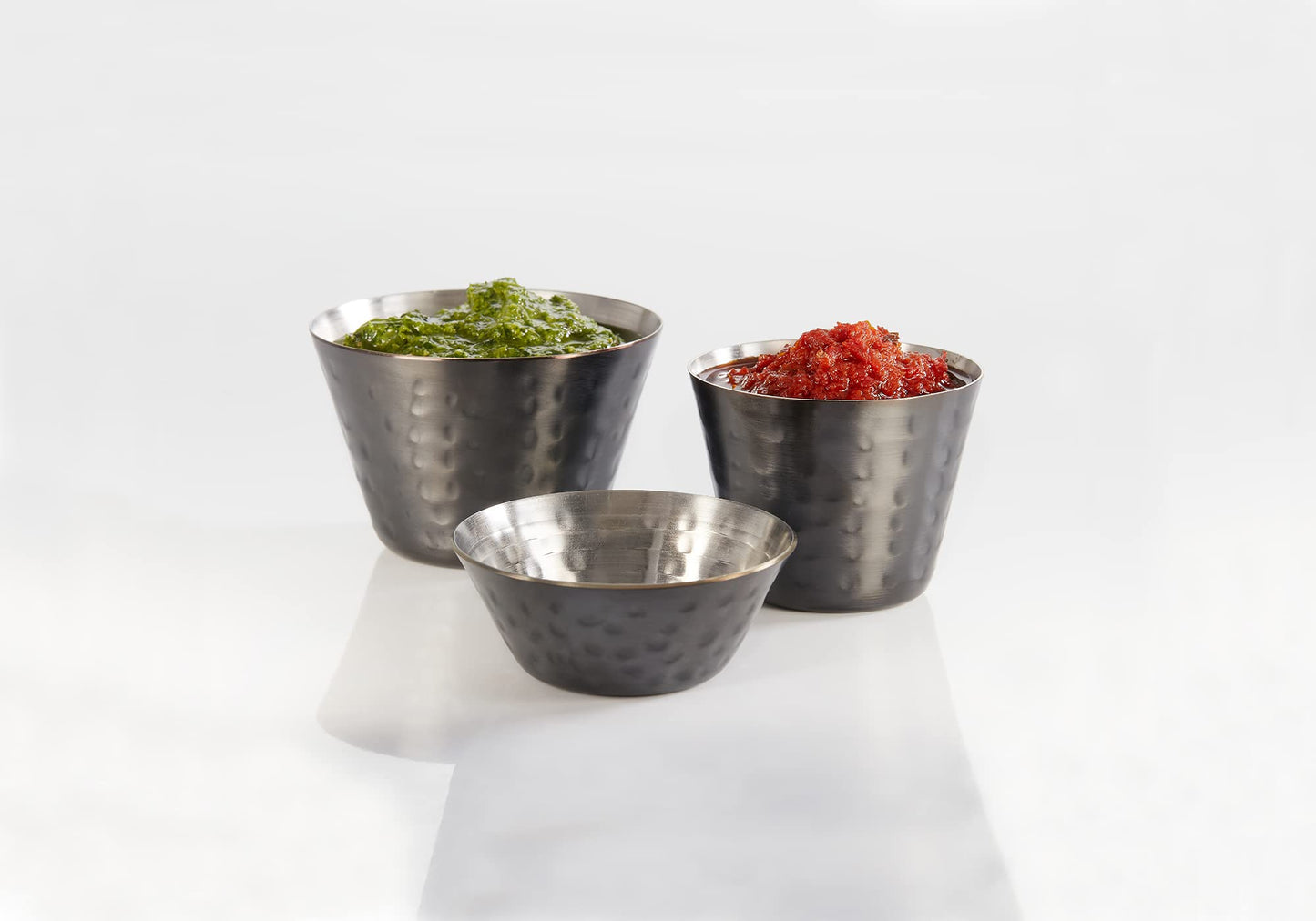 American Metalcraft HAMSCB Sauce Cups, 2.5 oz., Black