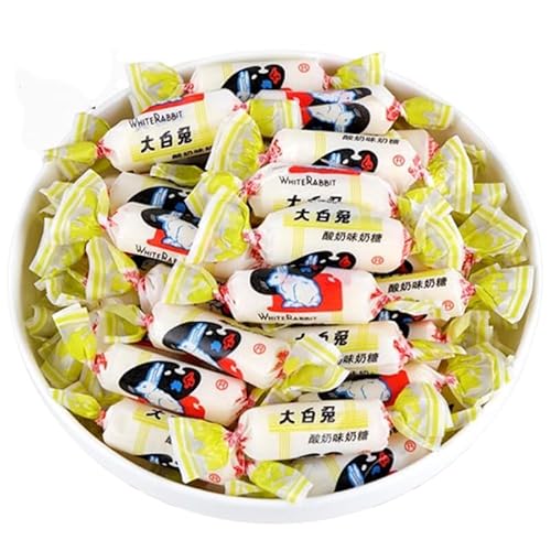 White Rabbit Toffee 227g (8oz.) Yogurt Flavor White Rabbit Toffee Childhood Flavor White Rabbit Candy????????, 8 Ounces