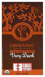 Equal Exchange Organic Very Dark Chocolate Bars, 2.8 Ounce (Pack of 12)