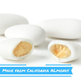 Sugar Free White Jordan Almonds by Its Delish, 10 Lbs Bulk Bag | Candied Almond Nut with Hard Candy Coating | No Sugar Added | Bulk Wedding Favors