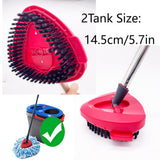 Scrub Brush Head for O Cedar, 2 PC Cedar Spin Mop Scrubber Replace Head 2-Tank, Ocedar Scrubbing Brush Mop, O'cedar Replacement Attachment