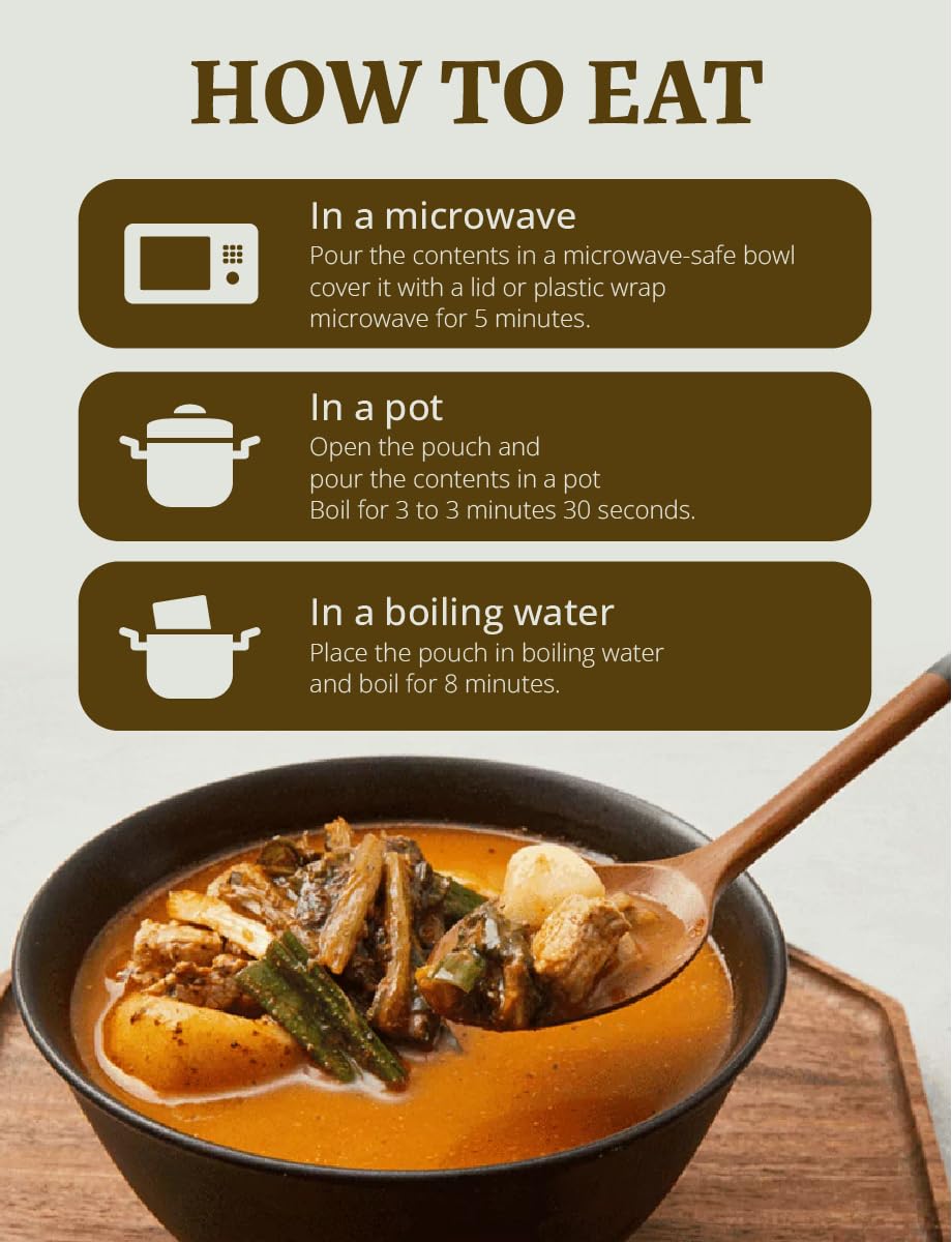 KULOSORY [Pack of 2]BIBIGO Korean Gamjatang Soup - 16.2oz / Stew ???