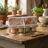 ARTIGIANI DEI SAPORI - Infused Sicilian Salts "Sali Aromatizzati", Flavored Salt with Liquorice, Herbs, Lemon, Chili, Italian Gifts - Pack of 4