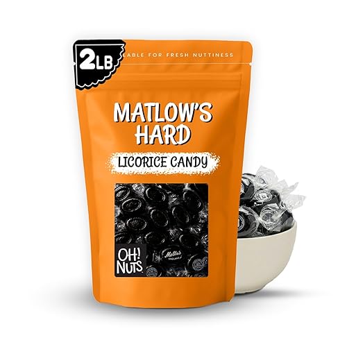 Matlow's Licorice Hard Candy | Kosher Licorice Candy - Individually Wrapped & Packed in 2 LB Resealable Bulk Bag | Great for Party, Office, Outing