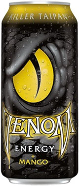 Venom Energy Drink 16 oz 24 Cans of Killer Taipan Mango