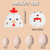 COJIWAL Silicone Egg Brush Cleaner? Egg Cleaner for Fresh Eggs?Egg Brush for Cleaning Fresh Eggs?Cute Chicken Shape?2pcs Egg Washer for Fresh Eggs