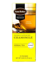 Farmer Brothers Premium: Chamomile Herbal Tea, 1/25 ct box